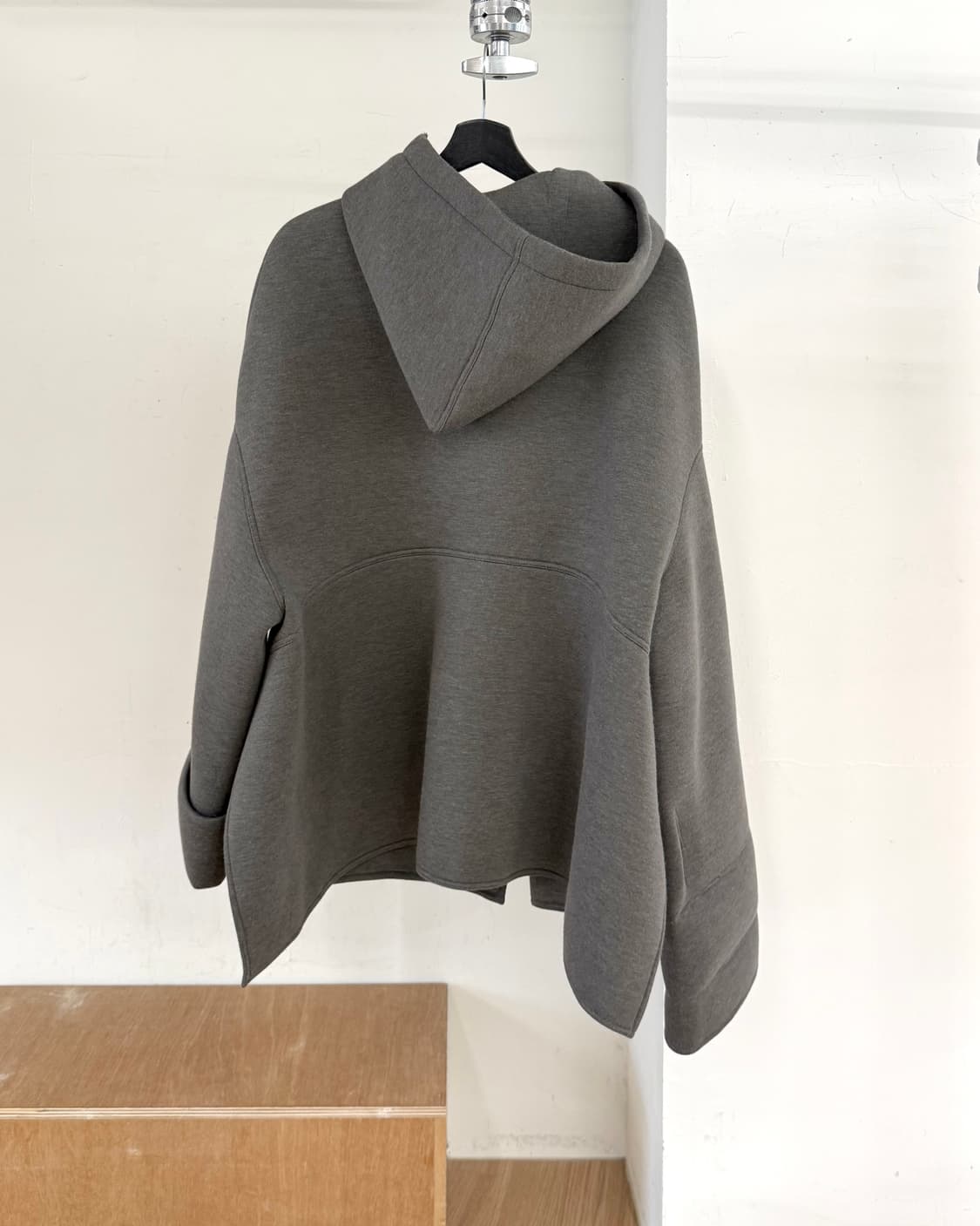 릭 오웬스 릴리즈 그레이 래글런 후드집업 상품이미지6