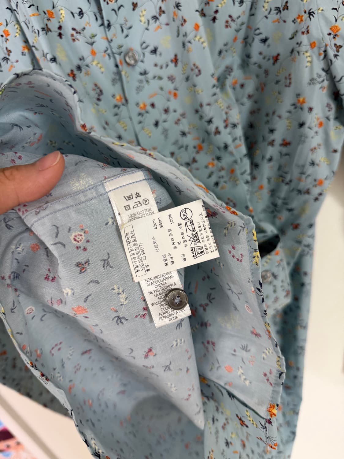 (새상품) 이태리제 폴스미스 메인라인 플로럴 프린트 셔츠 팝니다 상품이미지4