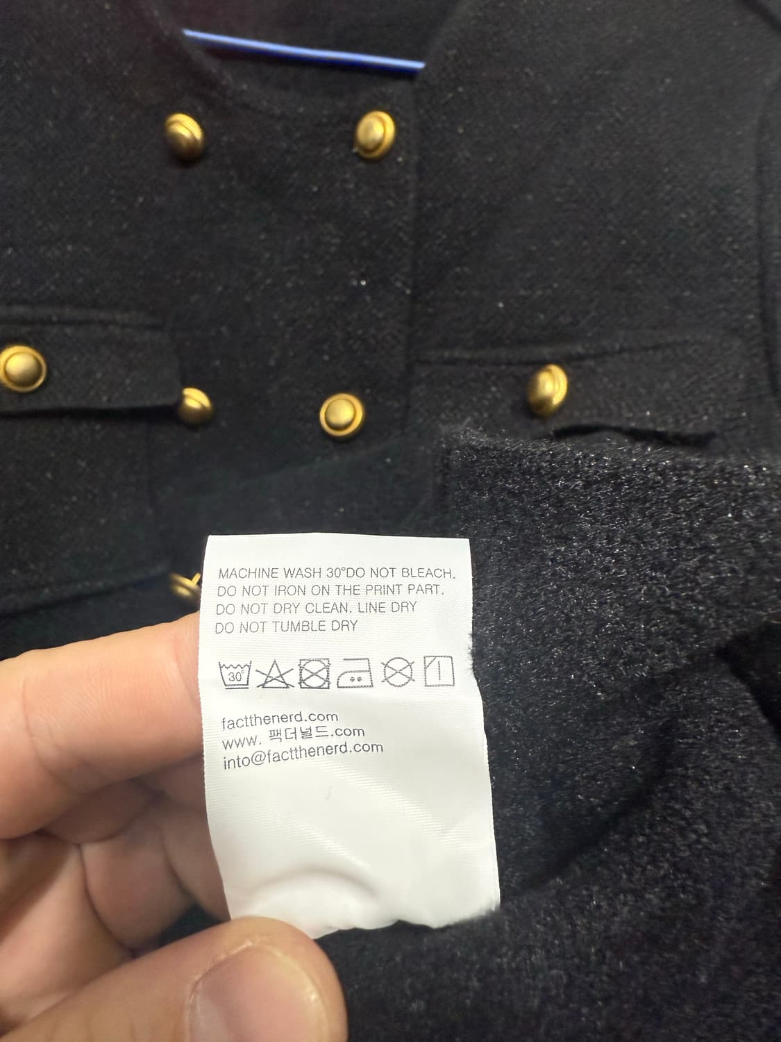 팩더널드 금장 트위드 숏자켓 free 상품이미지8