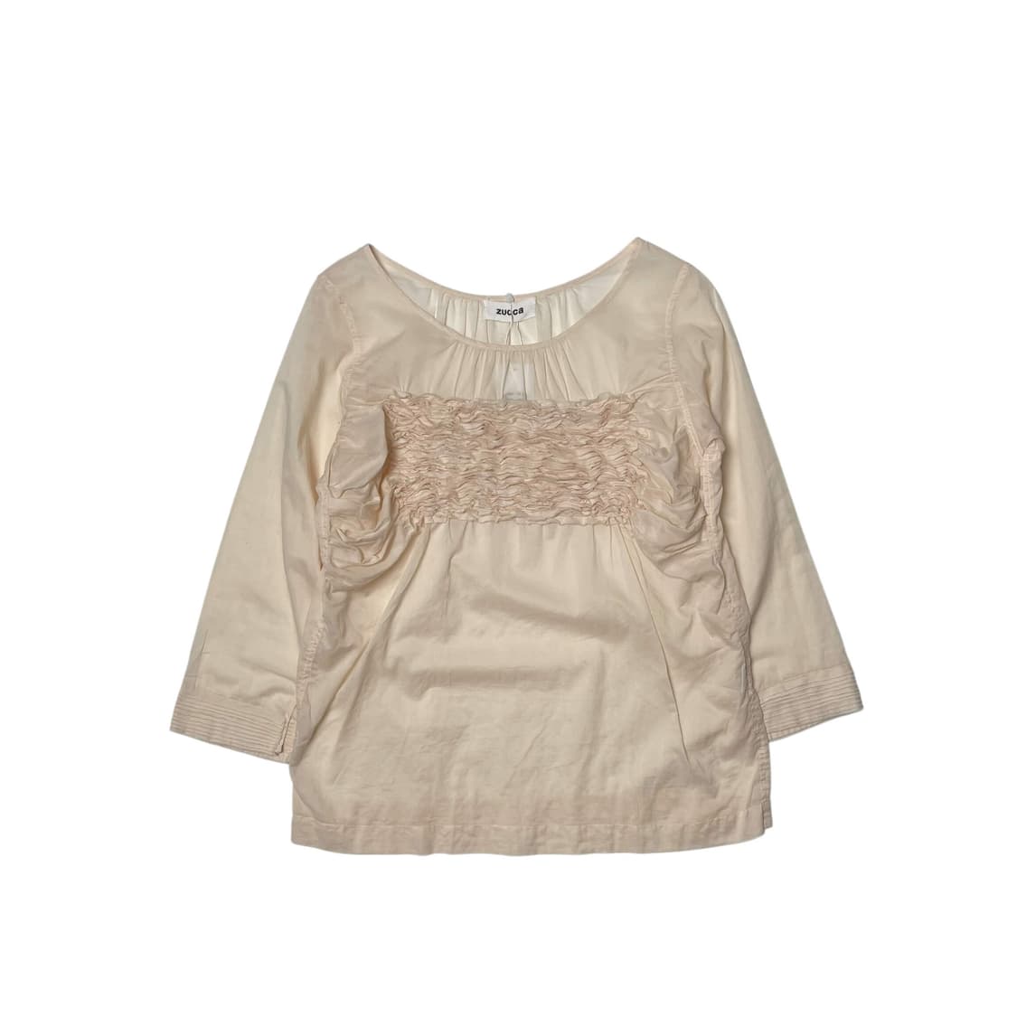 Zucca 코튼 프릴 디테일 롱 슬리브 상품이미지1