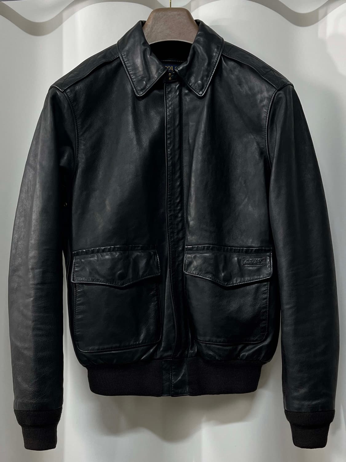 폴로 랄프로렌 카우하이드 A-2 플라이트 레더 봄버자켓 상품이미지1