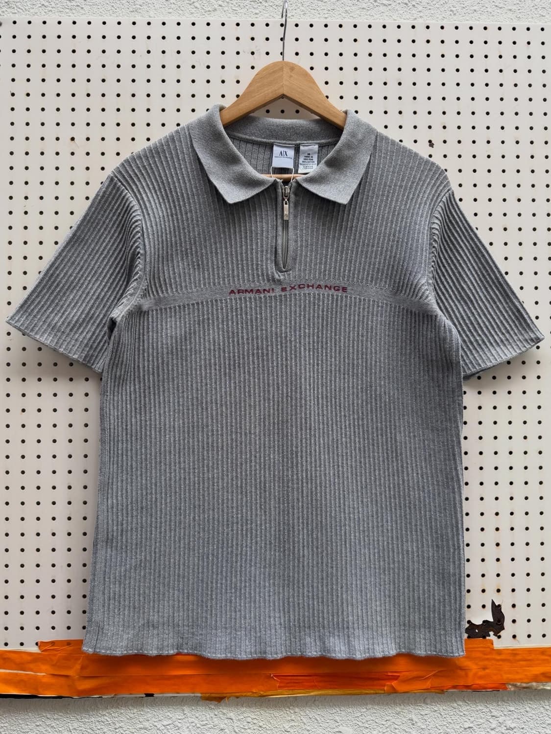 ARMANI EXCHANGE HALF ZIP 아르마니 반팔니트 상품이미지1