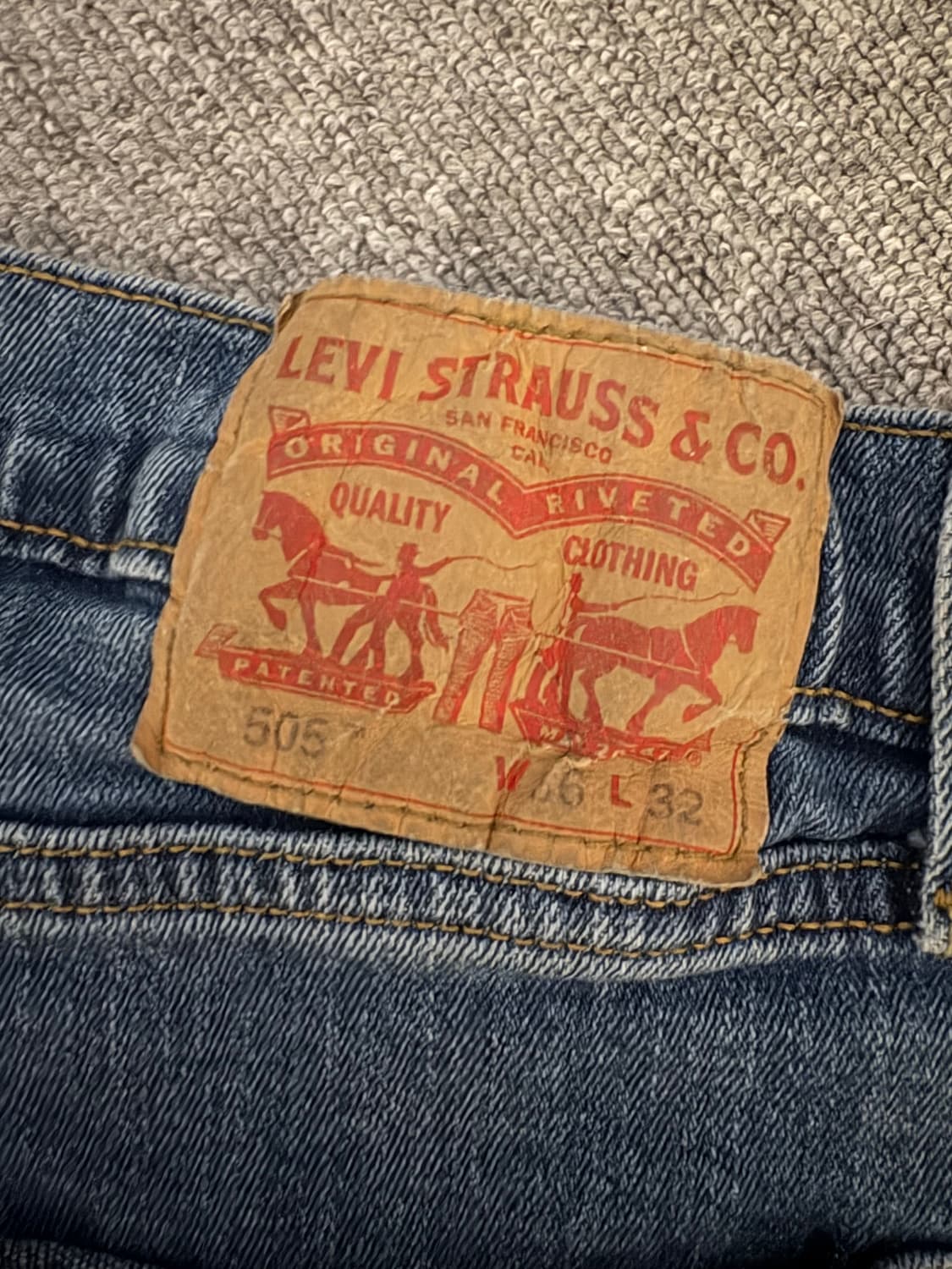 [W36 L32] 리바이스505 데님팬츠/5 상품이미지4