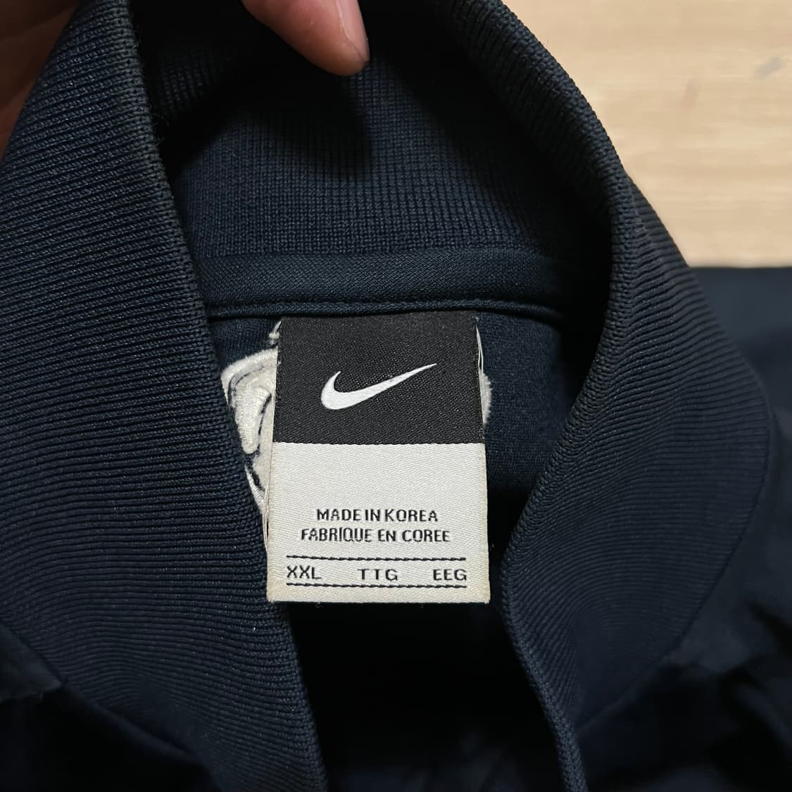 나이키 스우시 로고 배색 라인 져지 트랙탑 자켓 [네이비] 2XL/110 상품이미지5