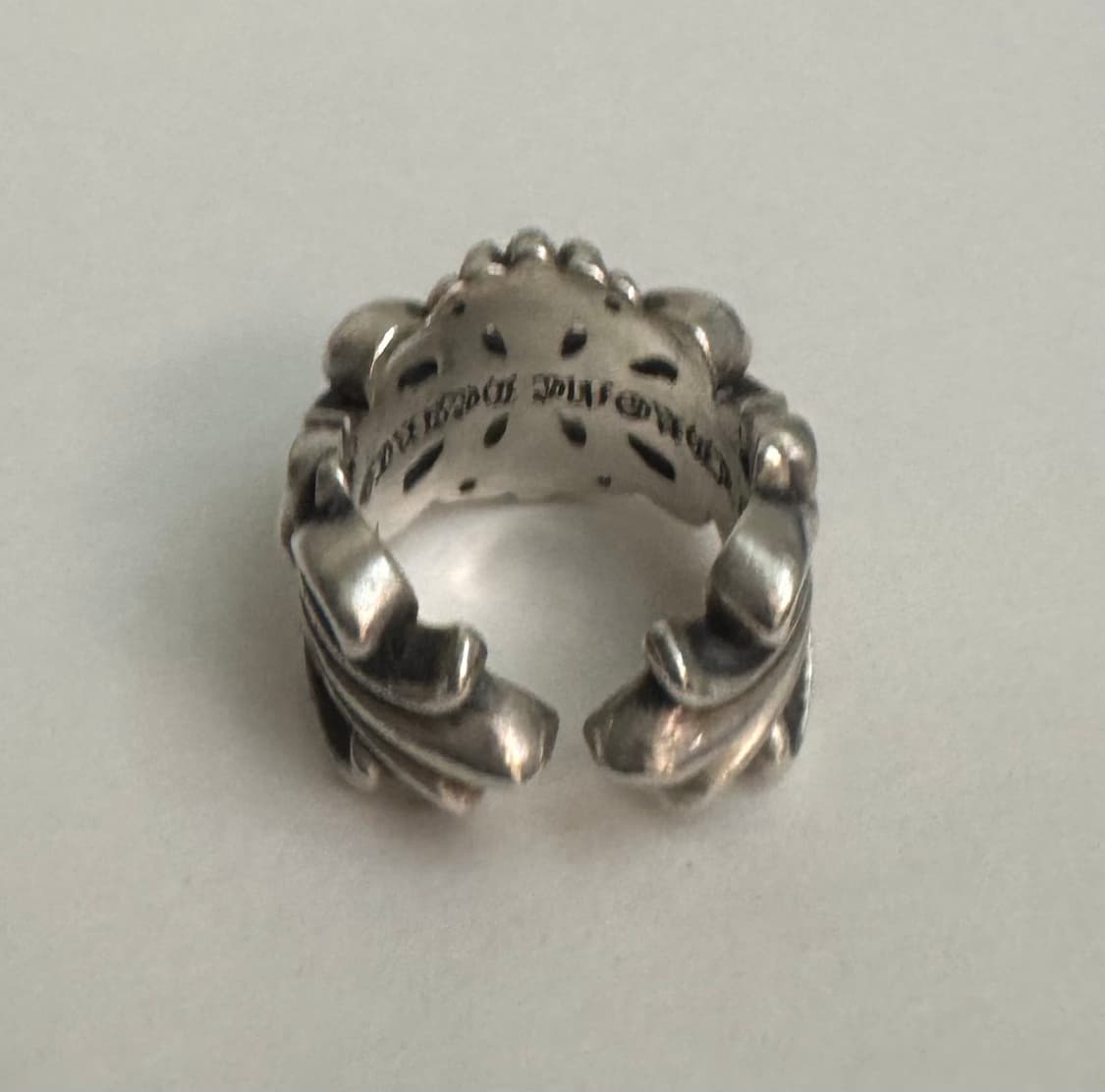 Chrome Hearts 크롬하츠 더블 플로랄 링 9호  상품이미지4