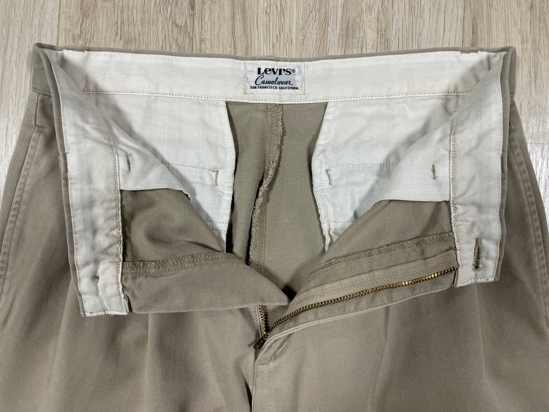 30~31) 90's 리바이스 재팬 클래식 투턱 치노팬츠(일본제) 상품이미지6