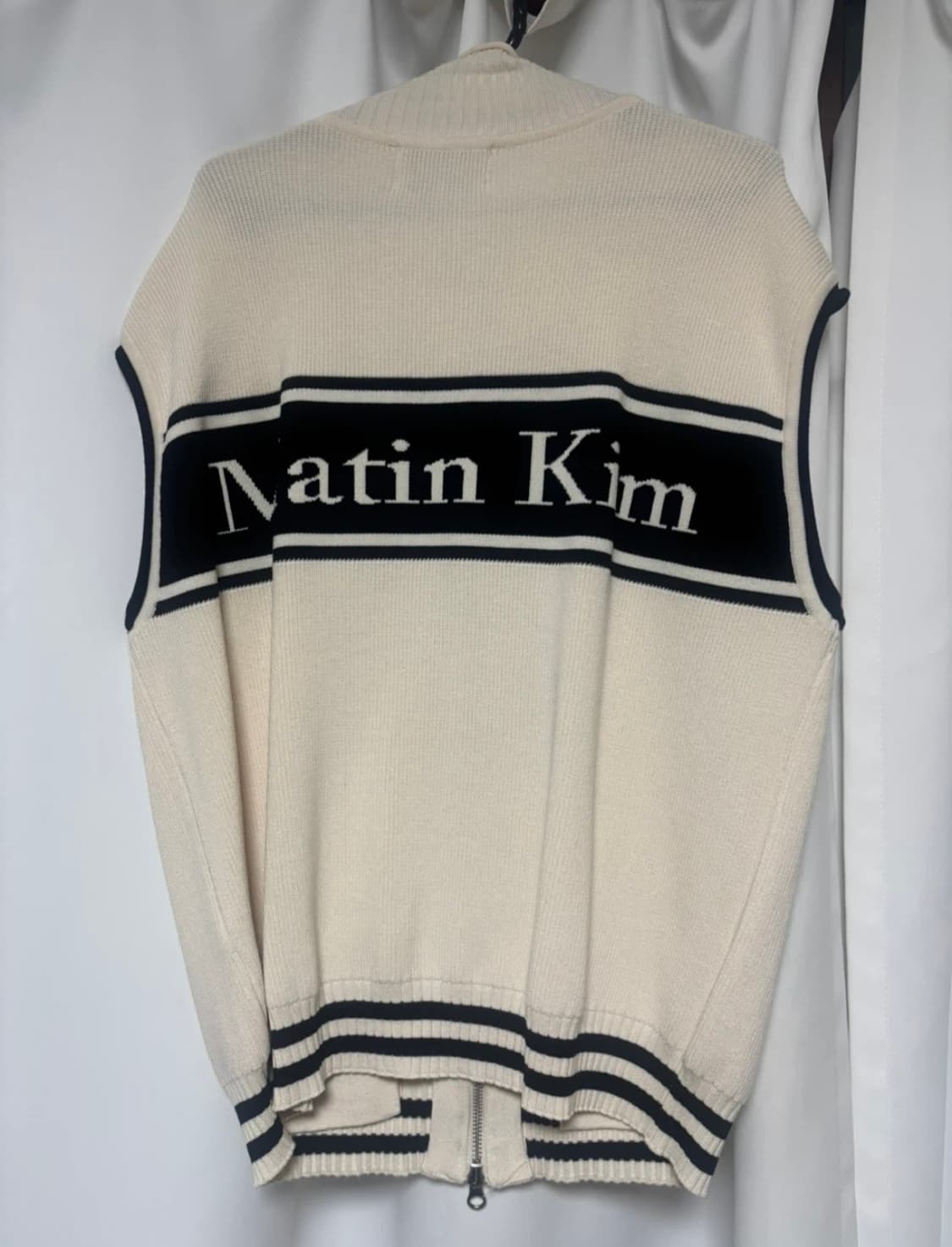 [Matin Kim]SPELL POINT STRIPE KNIT VEST  상품이미지2
