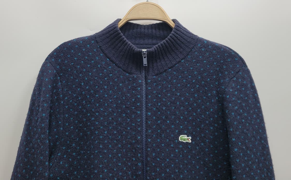 LACOSTE 라코스테 울 니트 집업 자켓 / 남 4 (슬림 100)
 상품이미지3