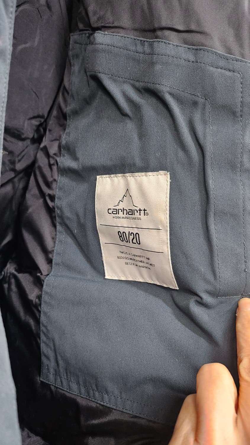 칼하트 퍼 후드 남성구스 패딩  상품이미지8