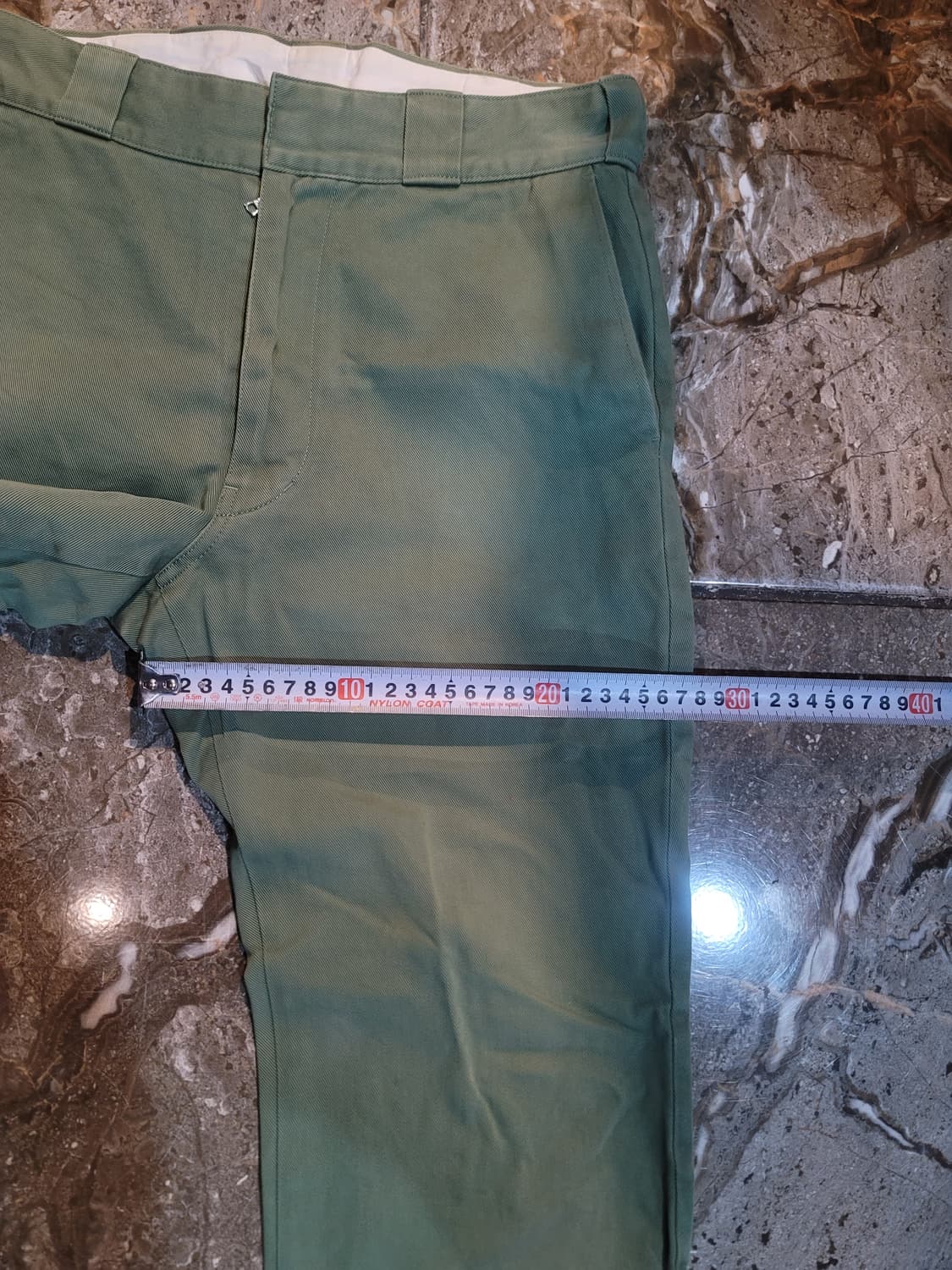 비즈빔 올리브 그린 색상 면바지 상품이미지7