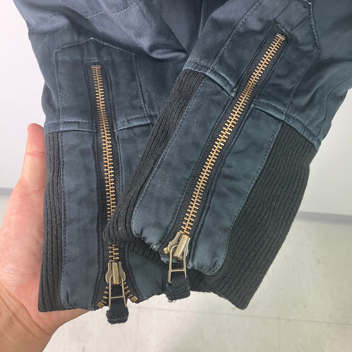 VTG 빈티지 네이비 봄버 자켓 38 상품이미지7