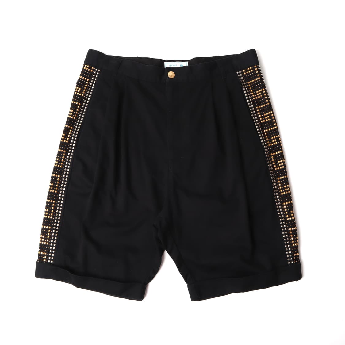 베르사체 x h&m 스터드 핀턱 쇼츠 블랙 상품이미지2