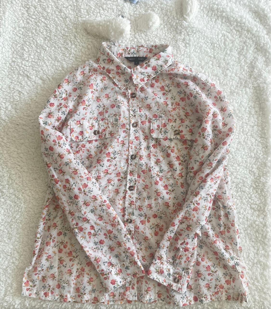 모리걸 빈티지 잔꽃 셔츠 블라우스 🌸🌺🌿 상품이미지1