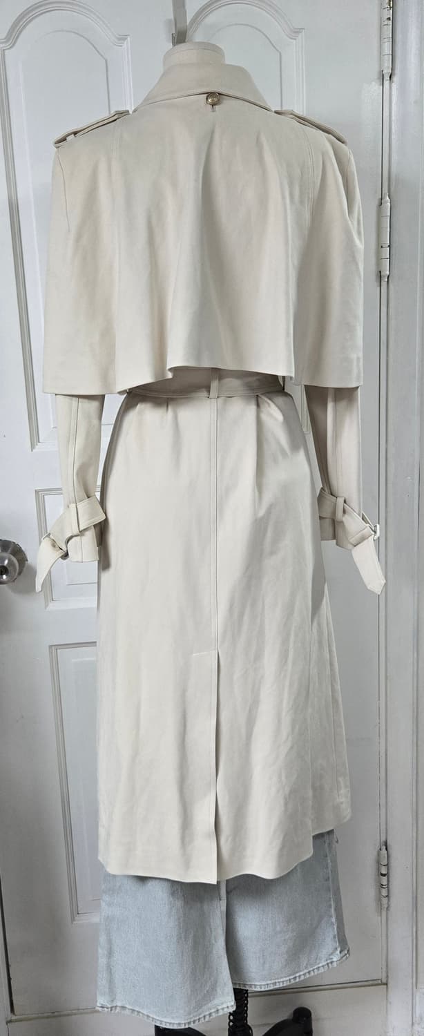 줄로그 스웨이드 케이프 트렌치코트 상품이미지4