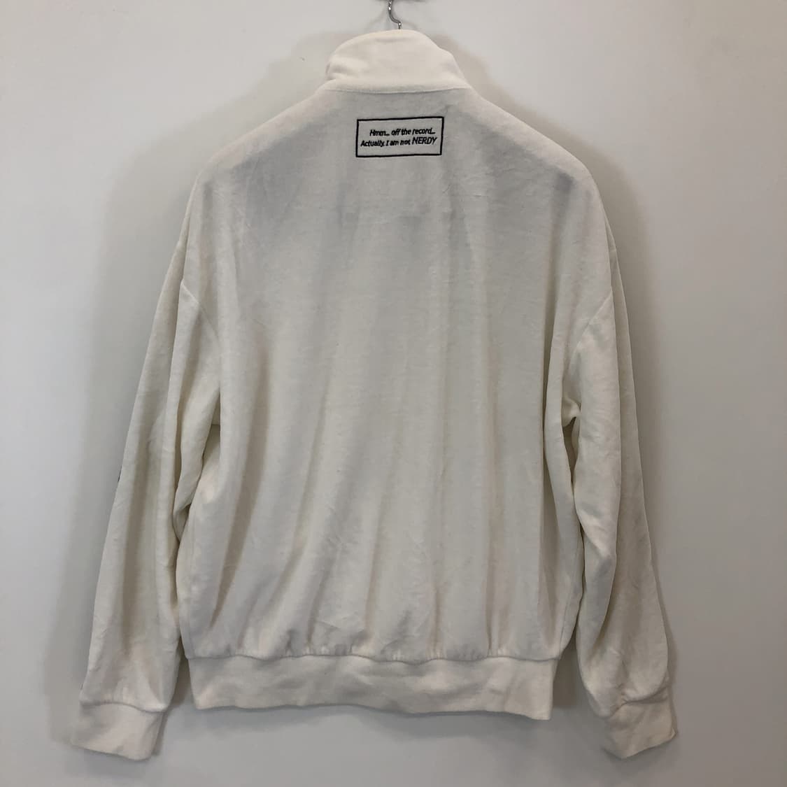 NERDY 널디 벨벳 화이트져지 M 상품이미지4