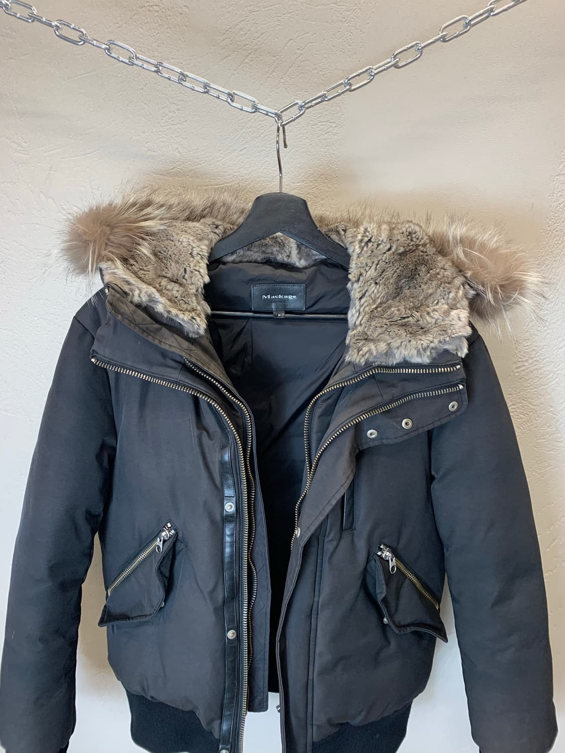 맥케이지 퍼 후드 패딩 상품이미지2