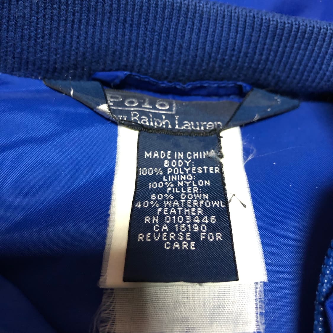 폴로 랄프로렌 푸퍼 패딩 다운 자켓 리얼블루 상품이미지4