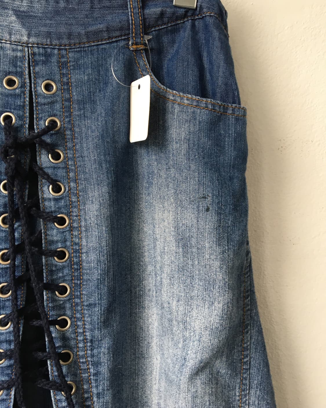 Lace up point long skirt 상품이미지4