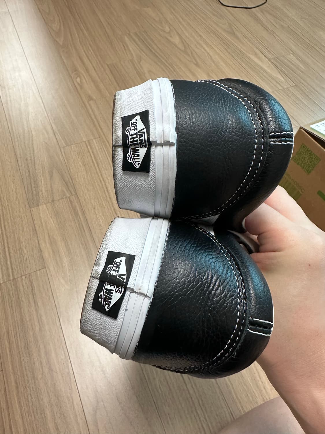 반스 레더 올드스쿨 블랙 가죽 280 상품이미지6