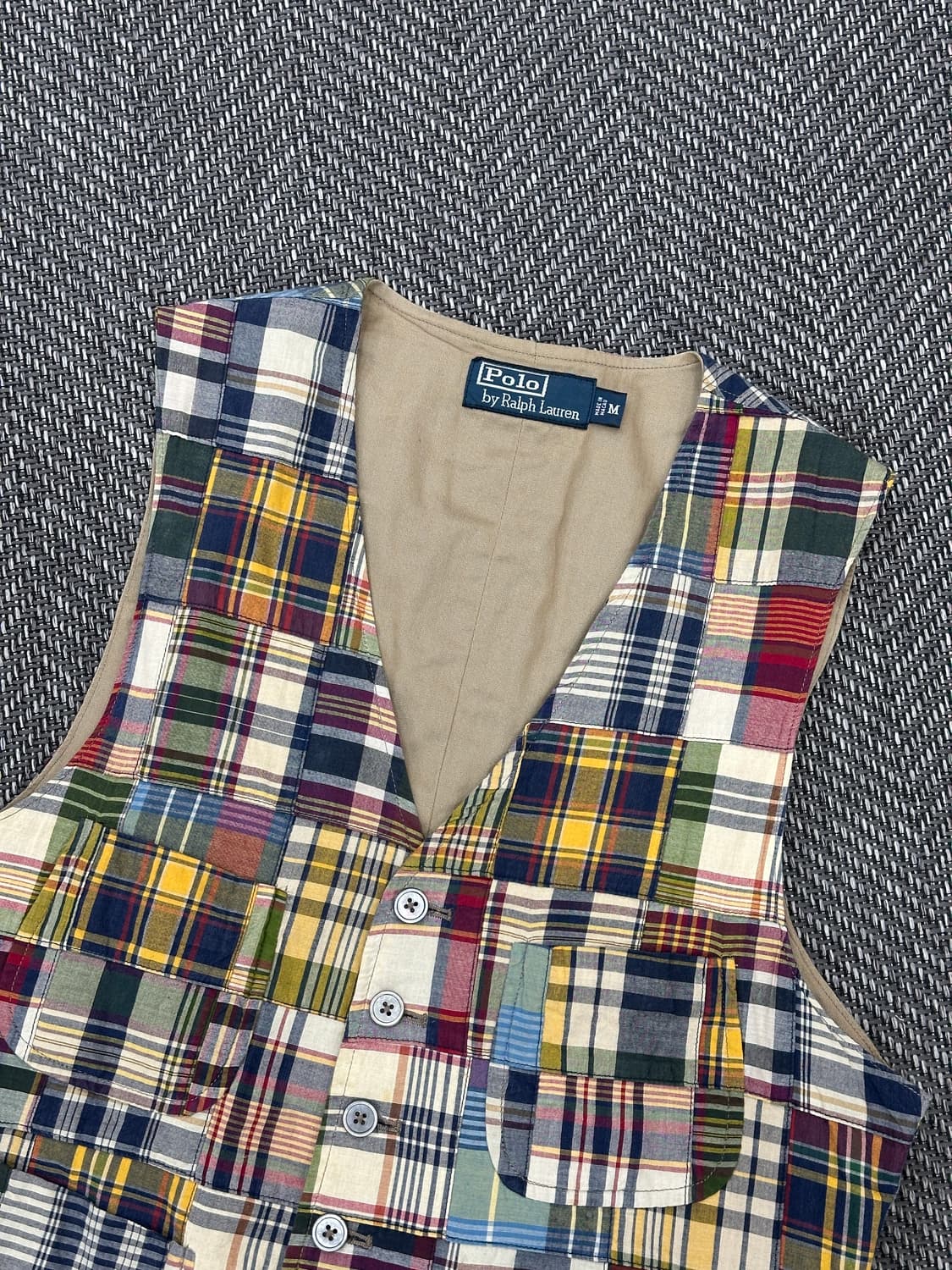 폴로 패치워크 베스트M 상품이미지3