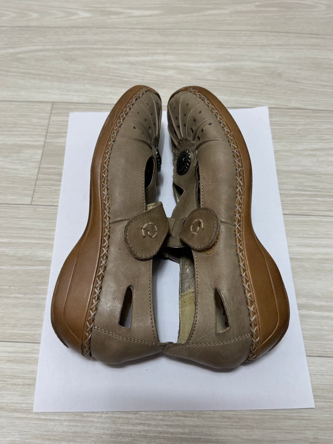 Riecker 밸크로 펀칭 메리제인 상품이미지4