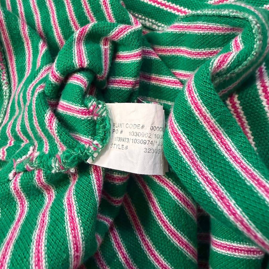 폴로 랄프로렌 그린 컬러 스트라이프 피케 셔츠 상품이미지3