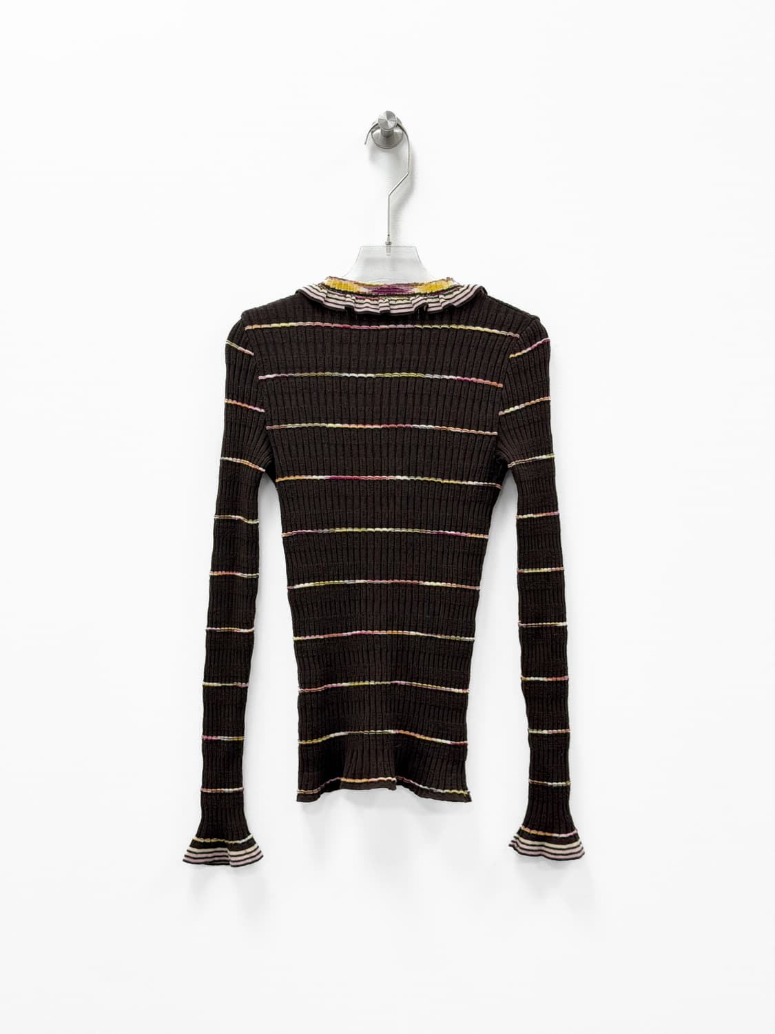 미쏘니 스트라이프 프릴 리브 가디건 상품이미지3