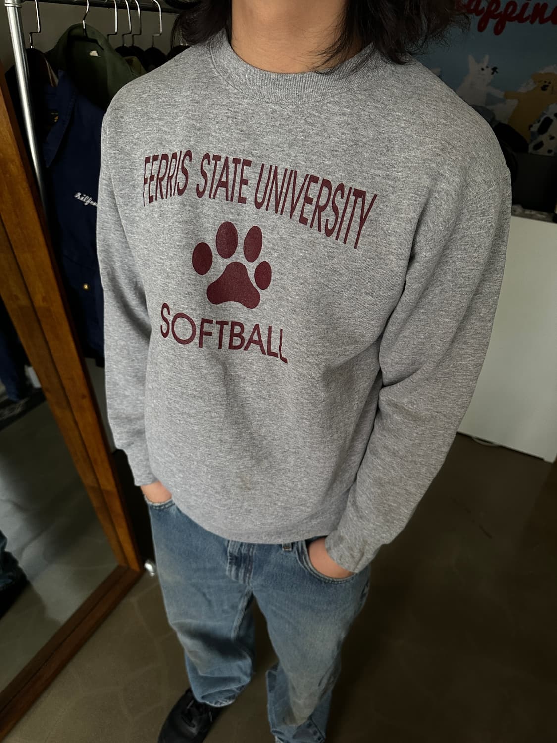 90s Fruit of the Loom 크루넥 스웻셔츠 상품이미지3