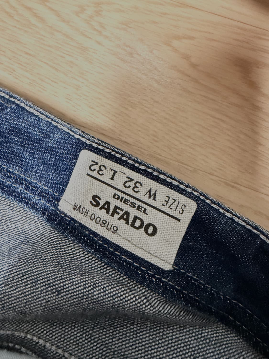 디젤 워싱 데미지 데님진 사파도 상품이미지3
