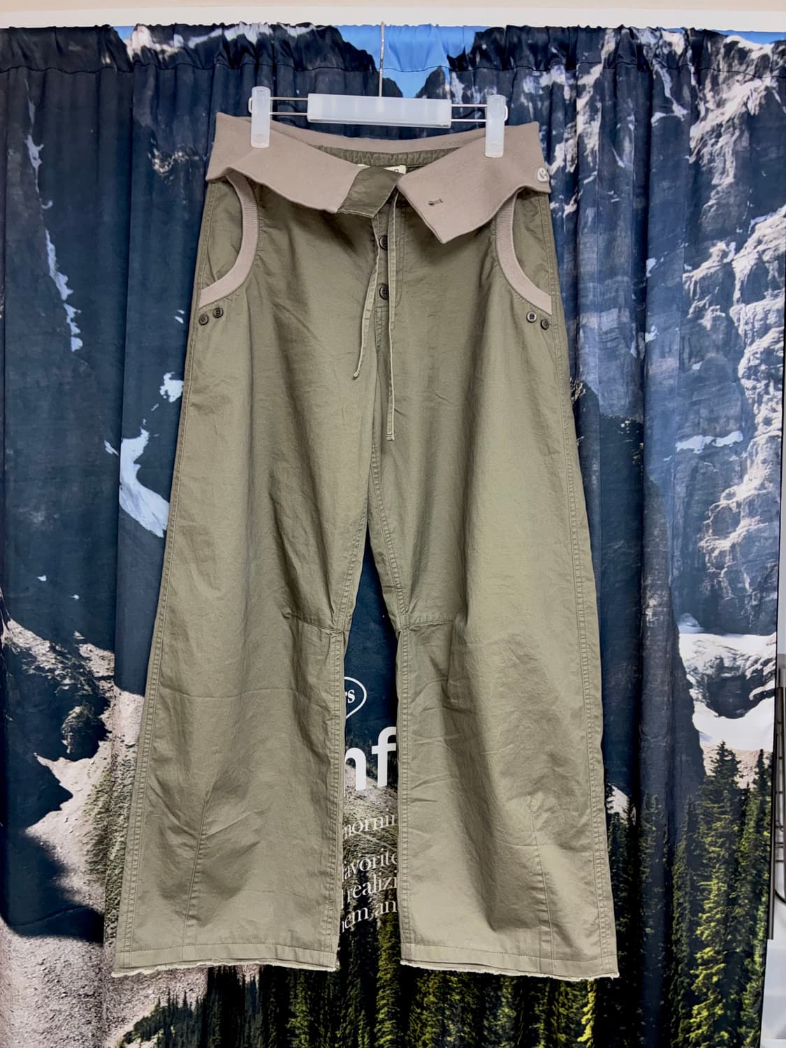 코이세이오 플로우 폴드 팬츠 카키 FLOW FOLD PANTS 상품이미지2