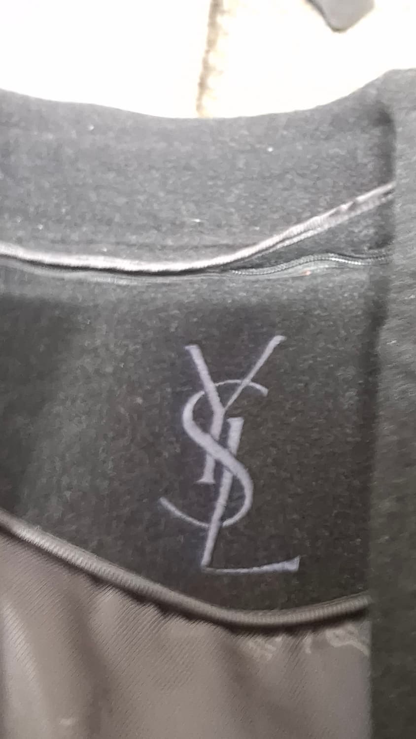 YSL)입생로랑 캐시미어 블랙 코트 상품이미지4