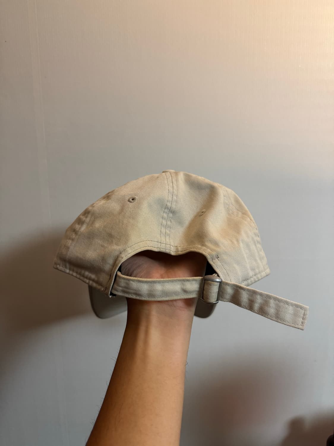 OTTO958 오또 뉴에라 볼캡 모자 아이보리 상품이미지3