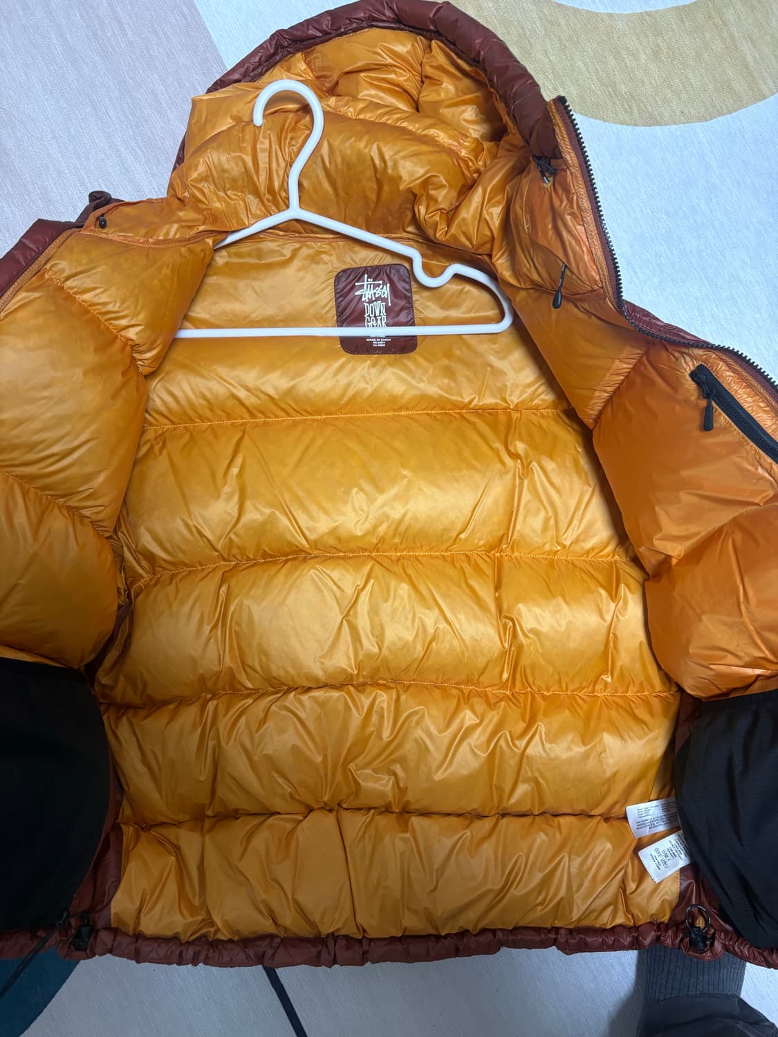 스투시 마이크로 립스탑 다운 파카 브릭 xl 상품이미지2