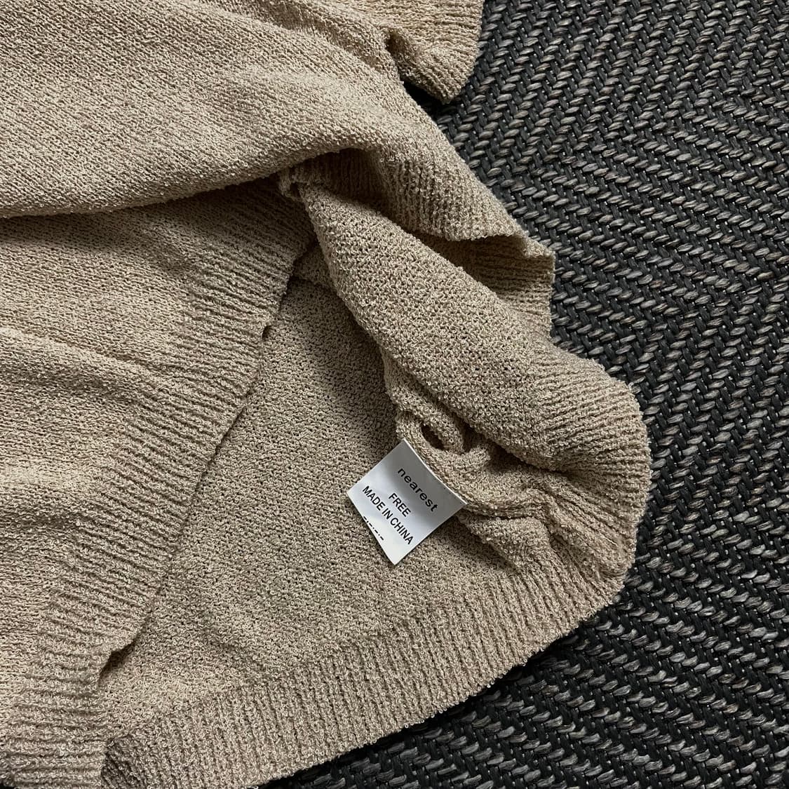 빈티지 우먼스 부클레 크롭 니트o 4011 상품이미지5