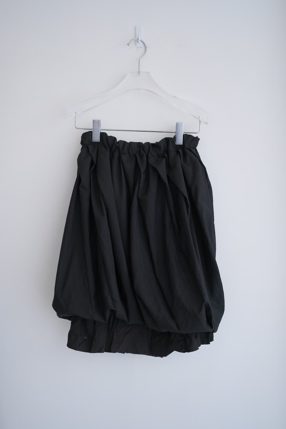 Tuck detail stripe balloon layered skirt 상품이미지4