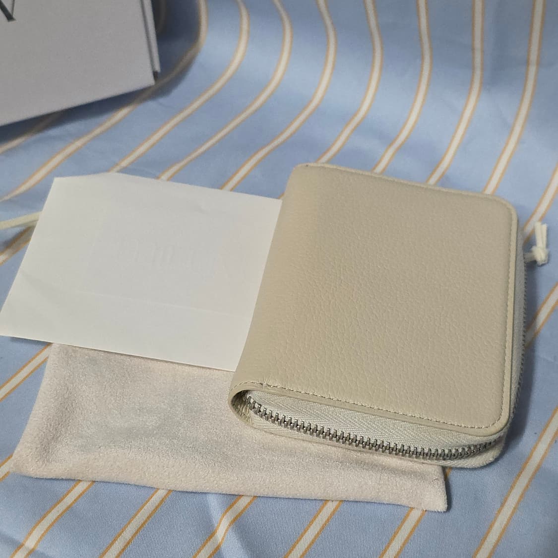 미루브 지어리 현금생활지갑 베이지 상품이미지1