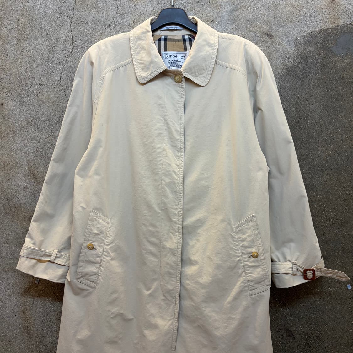 90s 미국 빈티지 버버리 봄 트렌치 코트 상품이미지3