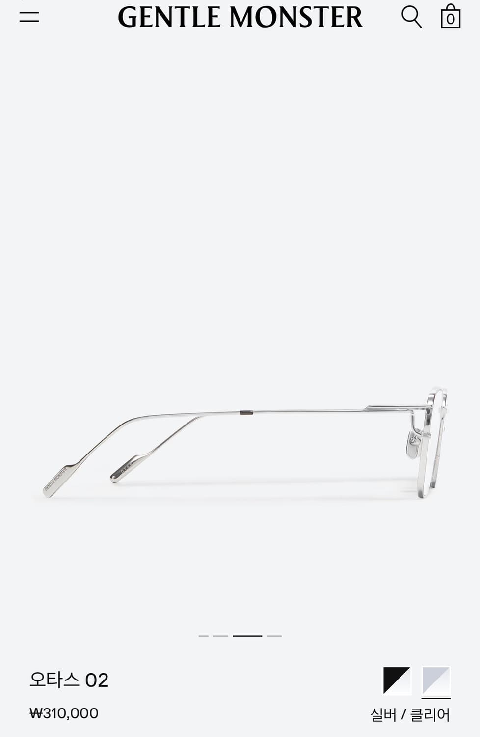 안경 젠틀몬스터 실버테 상품이미지3