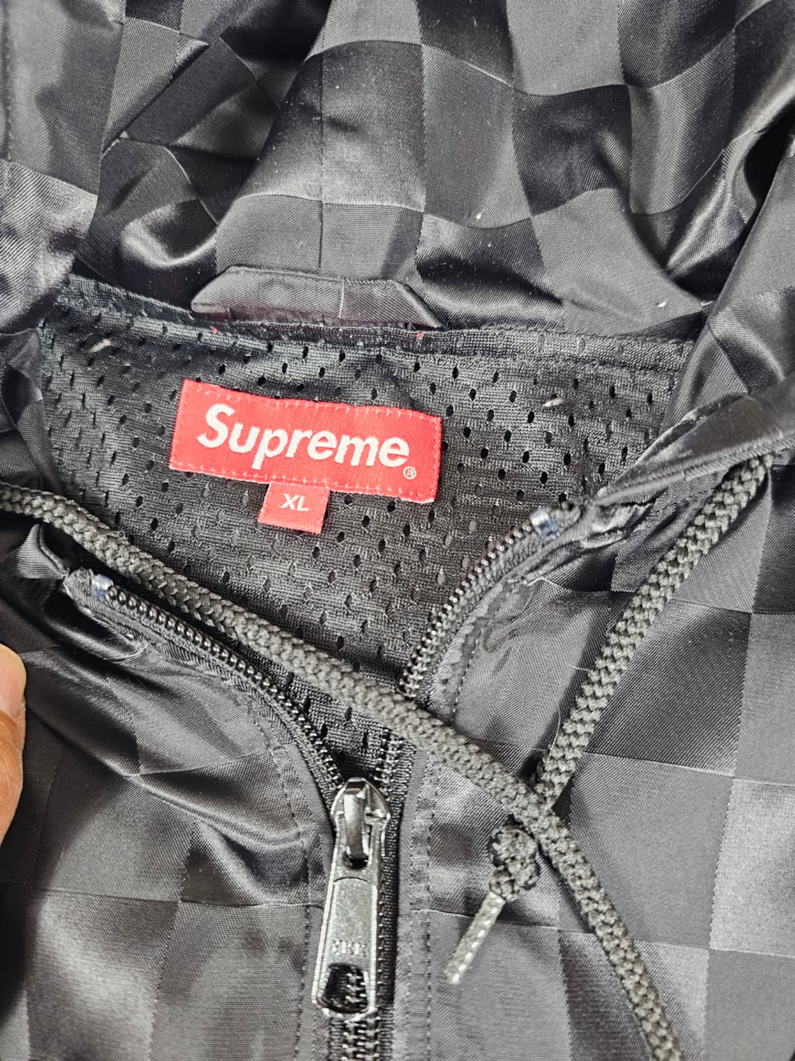 슈프림17ss체커드아노락 상품이미지2