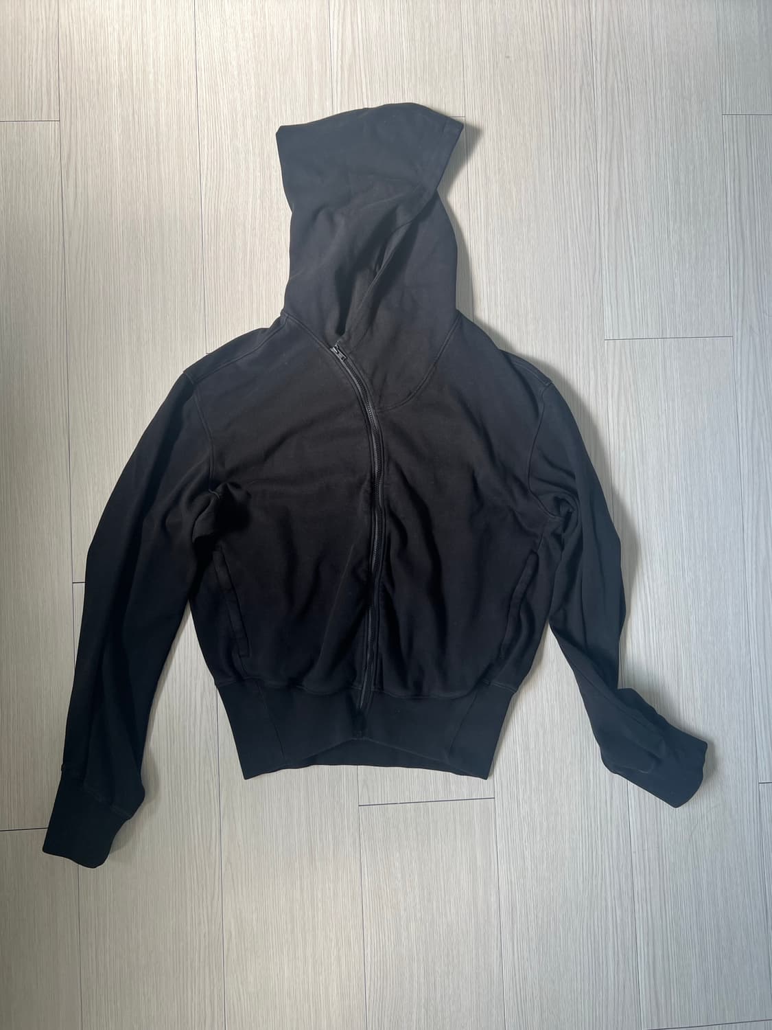 누마레ee 커브드 후드집업 블랙 L 상품이미지1