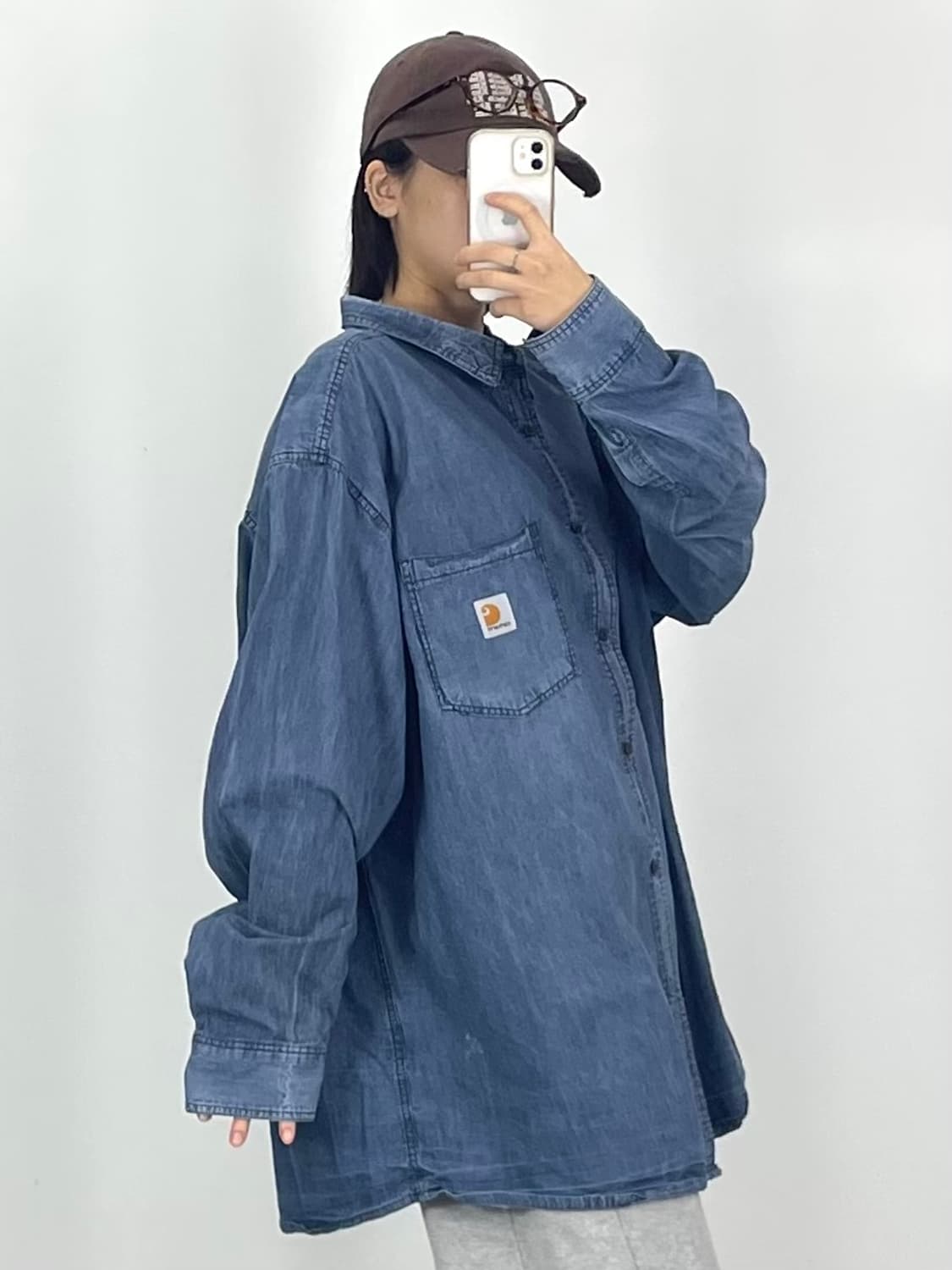 [4XL]칼하트 데님 셔츠 CK9805 상품이미지3