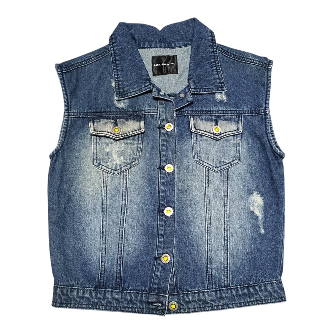 ✨ (바배) 베이직 하우스 청 데님 조끼 상품이미지1