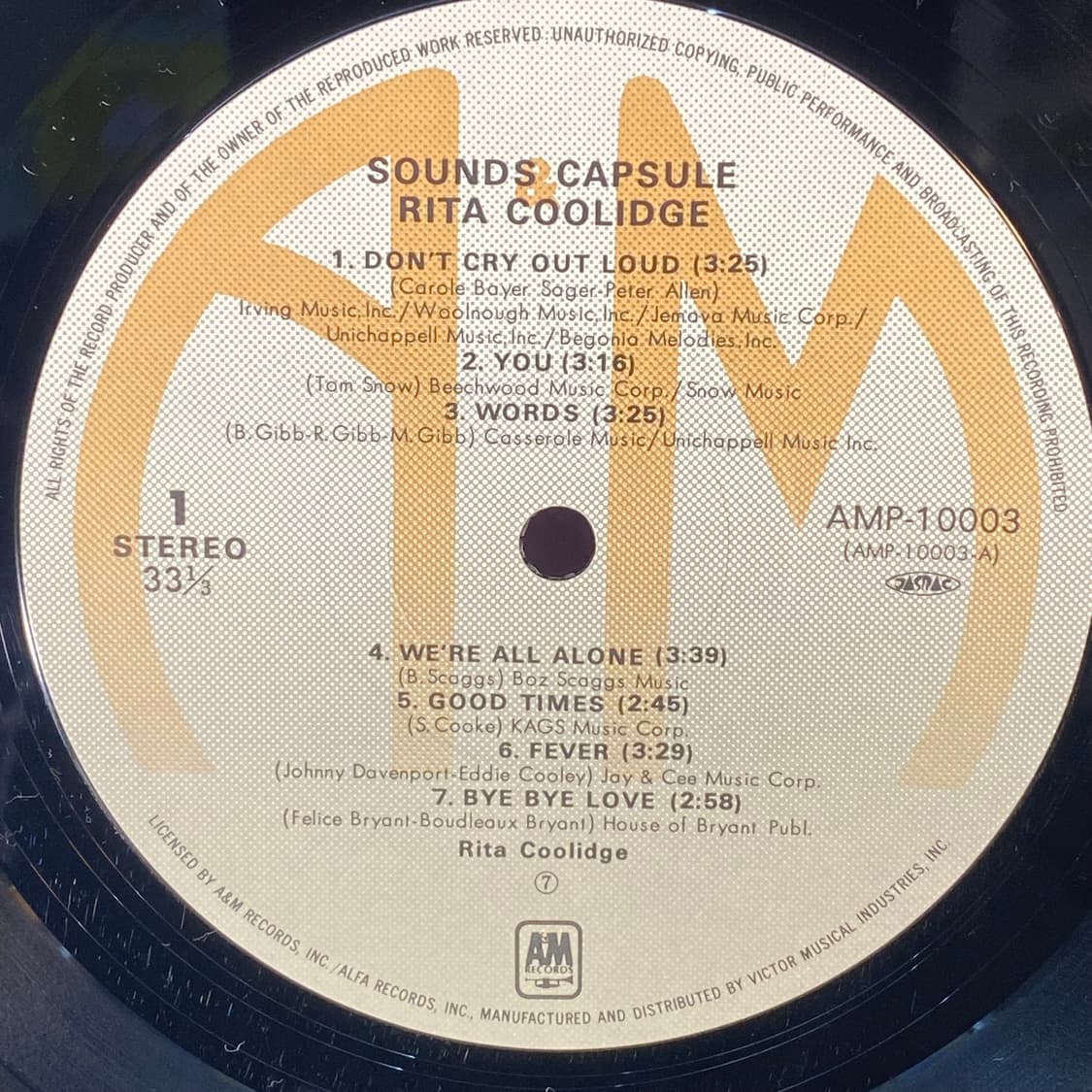 (수입중고LP-팝) Rita Coolidge -Rita 상품이미지4