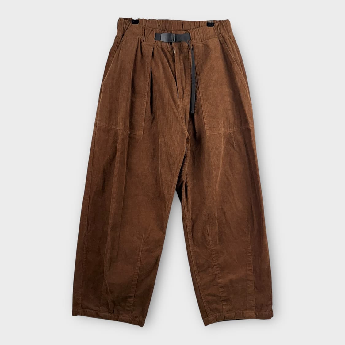 (L) 미니멀프로젝트 퍼티그 벌룬 코듀로이 팬츠 브라운 상품이미지1
