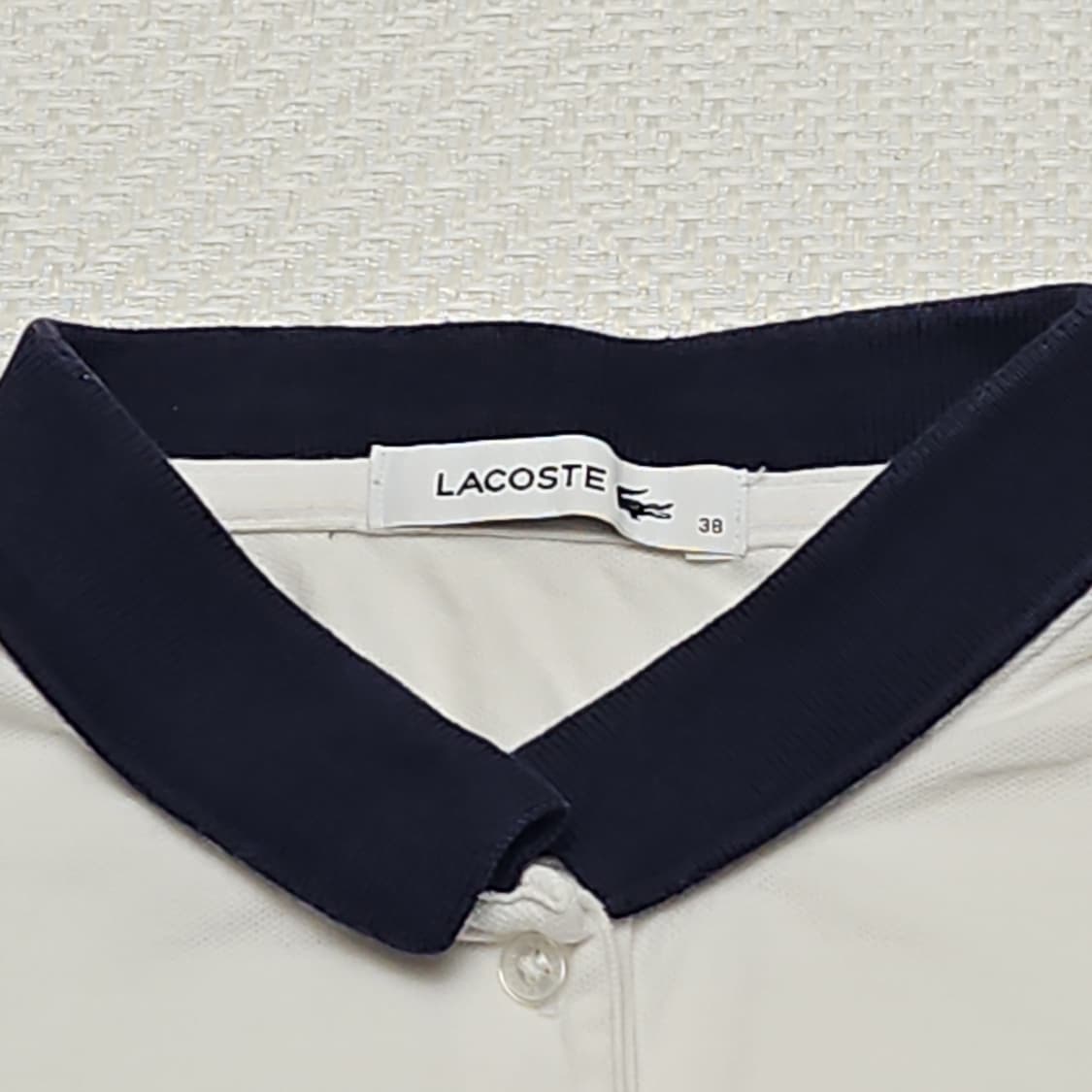 라코스테 여성 스트라이프 카라 티셔츠 38 상품이미지3