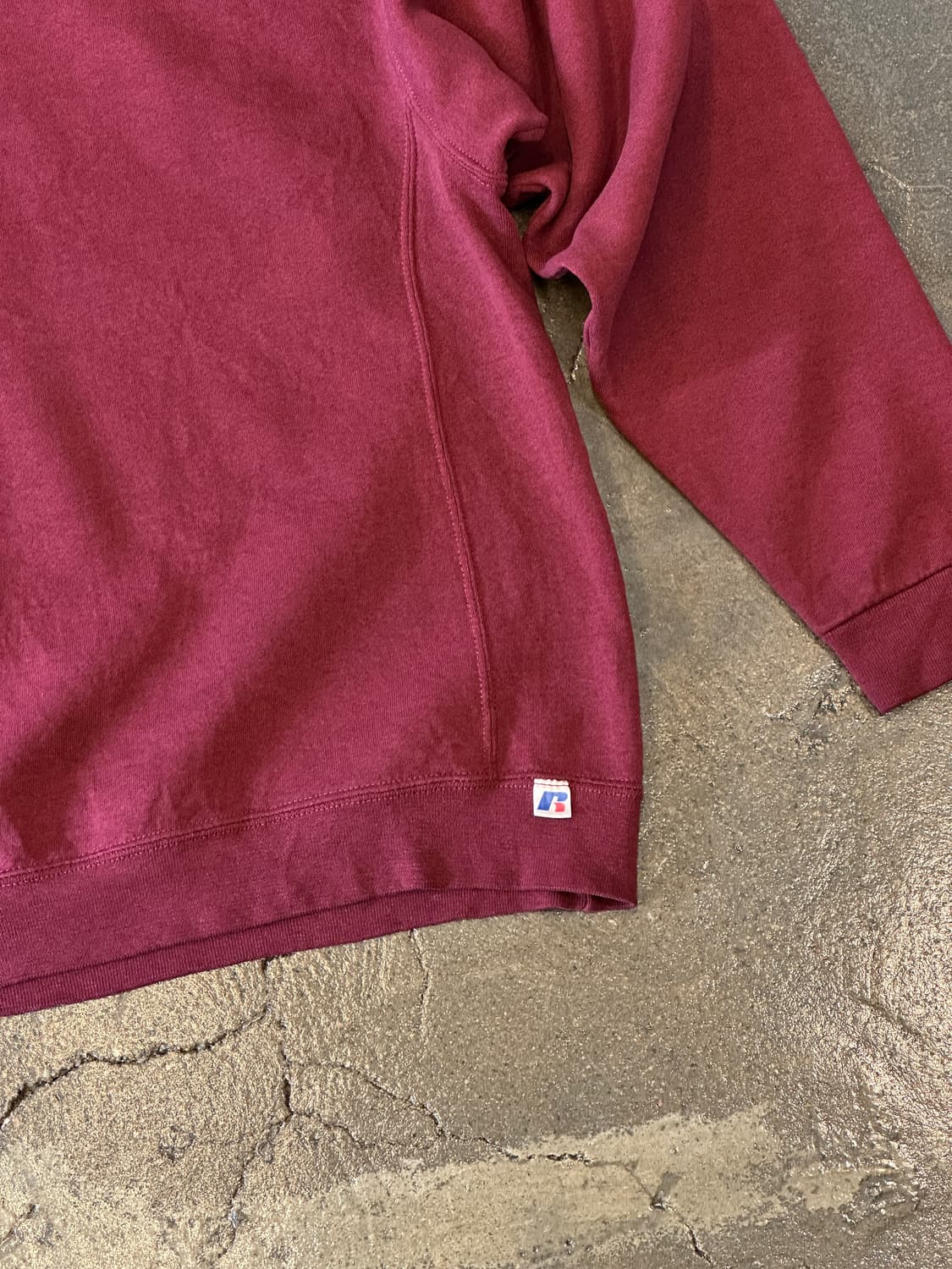 90s Russell Athletic 맨투맨 버건디  XL 상품이미지3