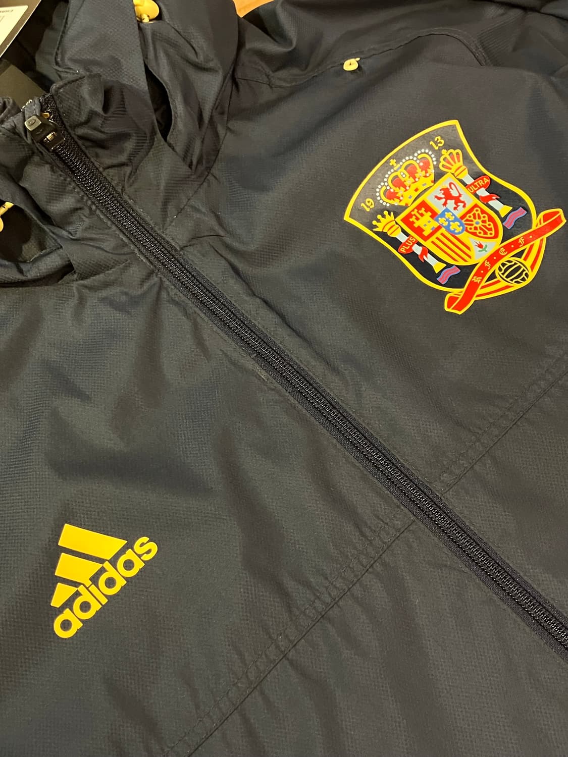 아디다스 스페인 국가대표팀 바람막이 블랙 105  #csz1892 상품이미지5