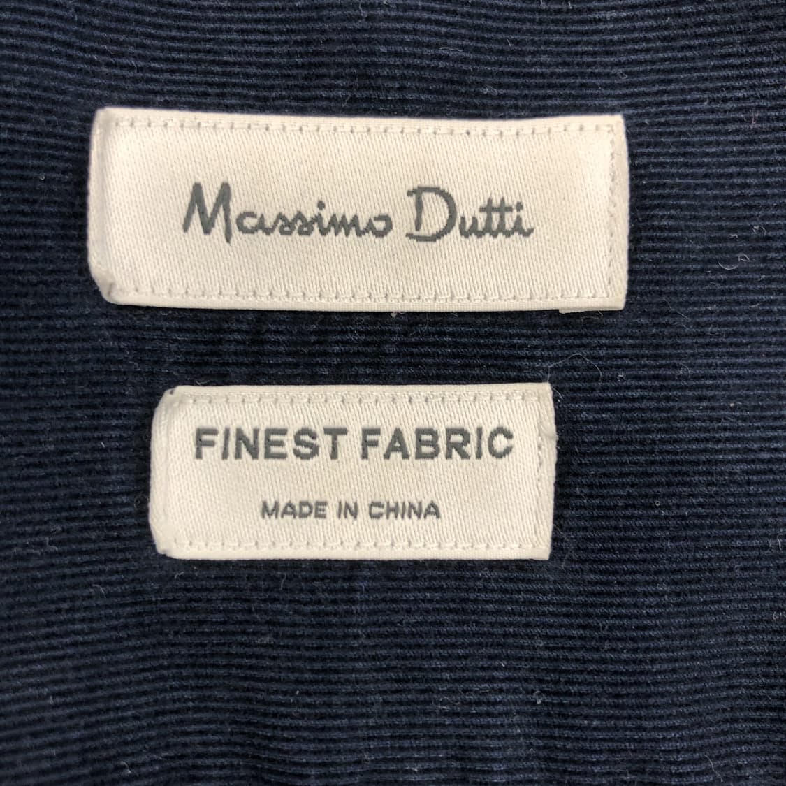 마시모두띠 코듀로이 네이비셔츠 XL 상품이미지5
