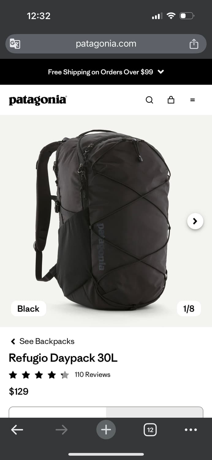 Patagonia x netflix 백팩 상품이미지1