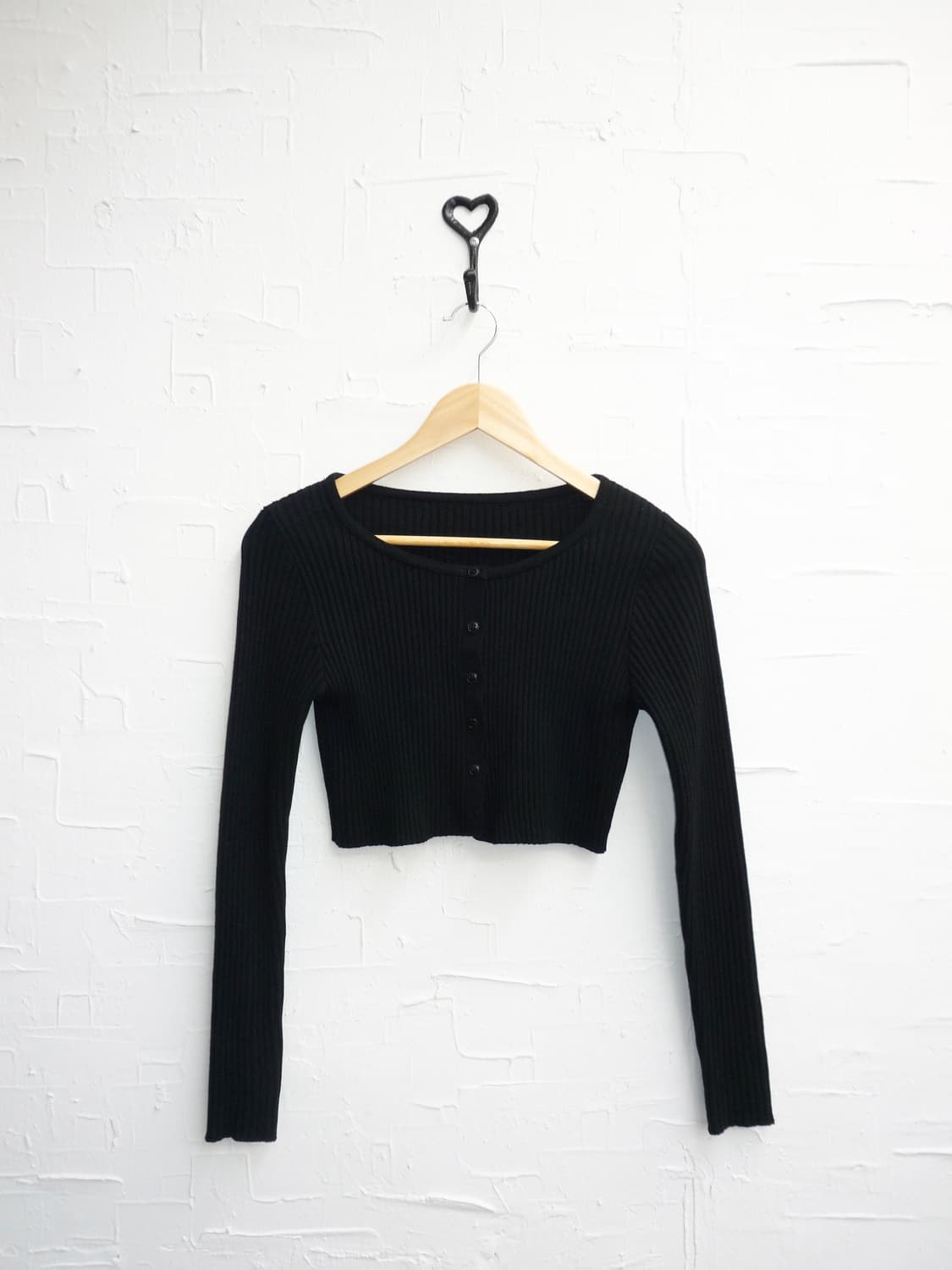 cropped black cardigan 상품이미지4